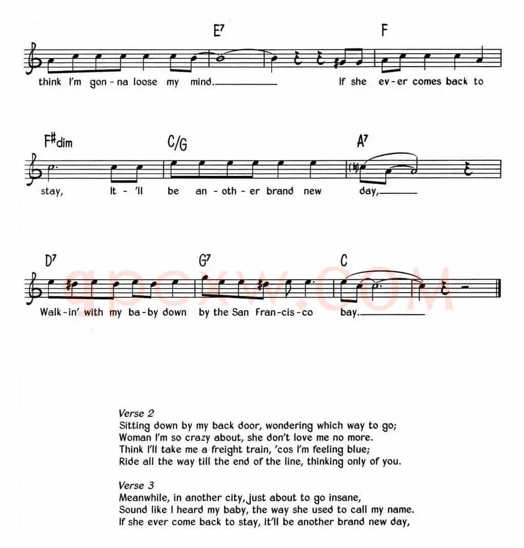 蓝调音乐：San Francisco Bay Blues