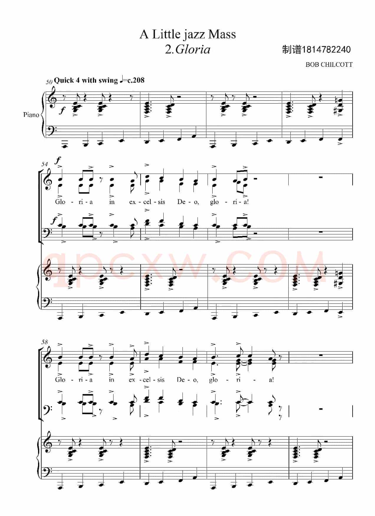 A Little jazz Mass合唱谱