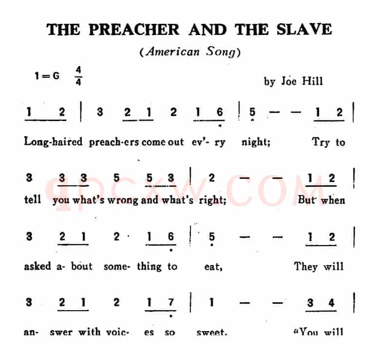 [英]THE PREACHER AND THE SLAVE（传道士和奴隶）
