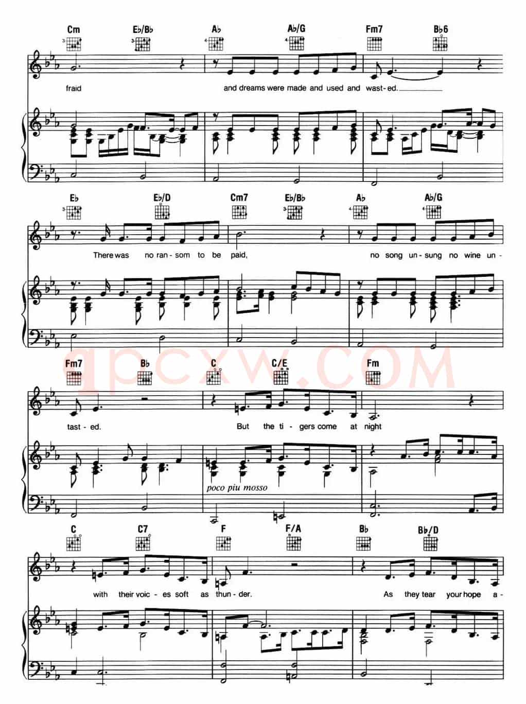 I Dreamed a Dream (音乐剧《悲惨世界》(Les Miserables)选曲、正谱 )