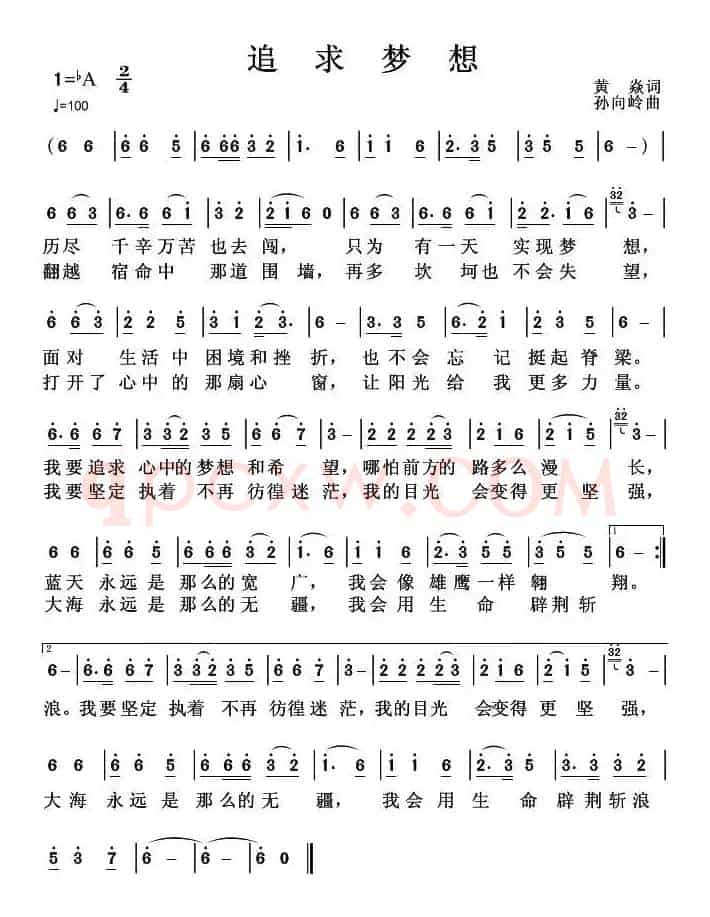 追求梦想