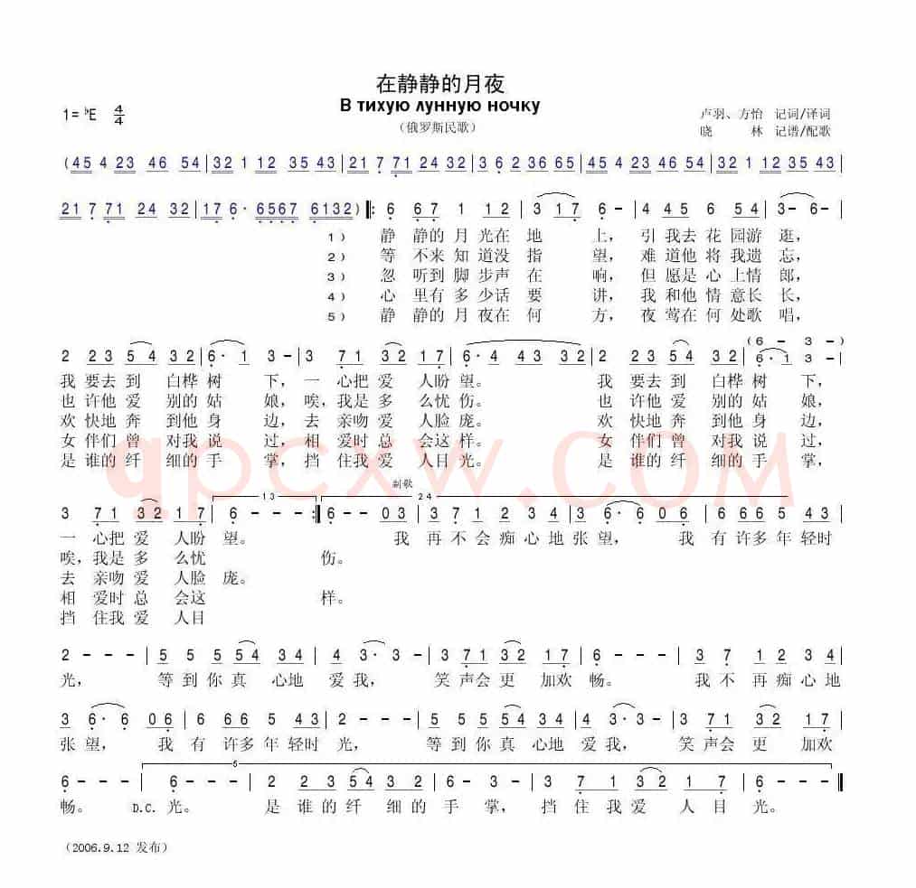 [俄] 在静静的月夜
