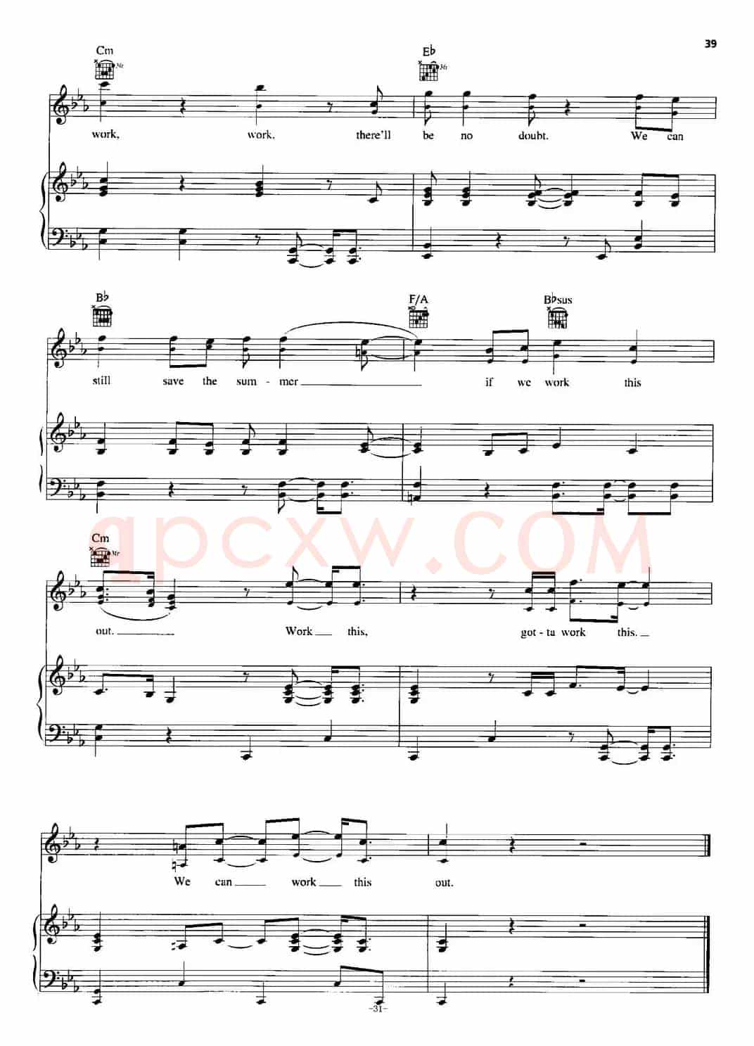 [美]Work This Out（正谱）