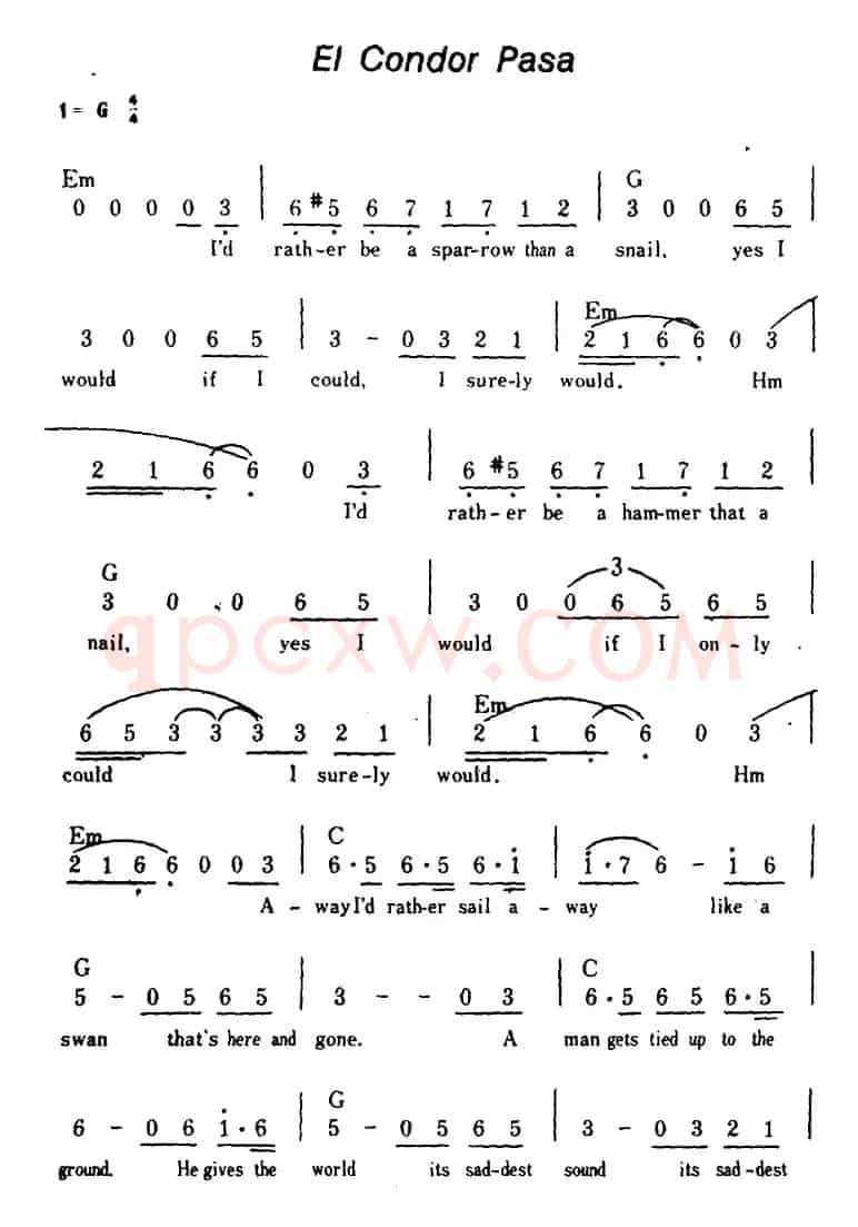 [美]El Condor Pasa（秃鹰飞去）