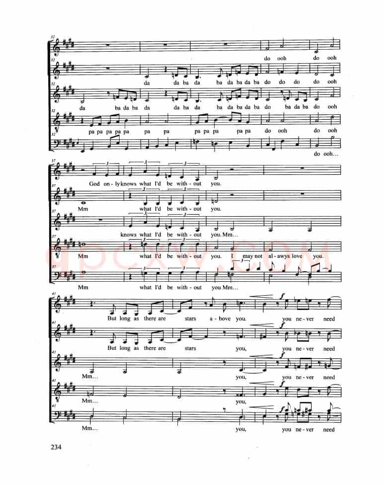 GOD ONLY KNOWS（合唱 正谱）