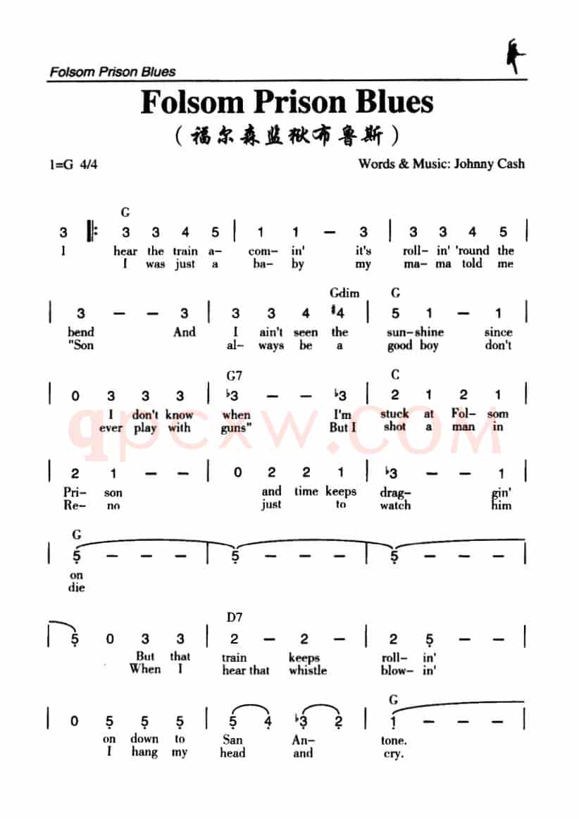 Folsom Prison Blues（福尔森监狱布鲁斯）