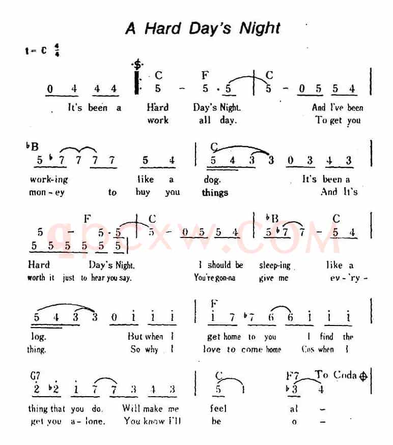 [美]A Hard Day's Night（劳累了一天以后）