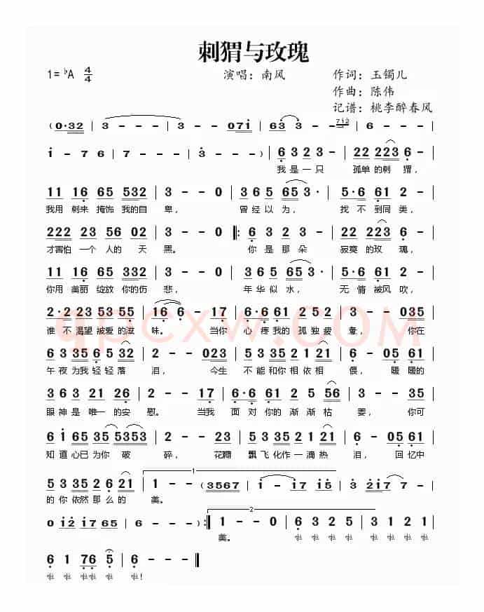 刺猬与玫瑰——南风