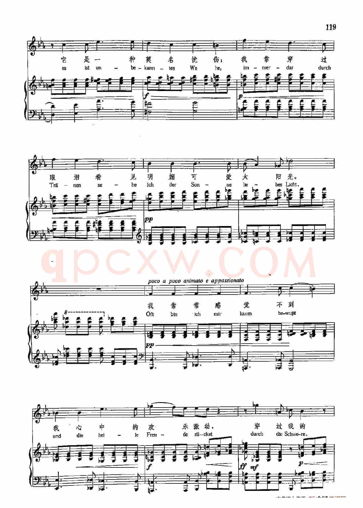 声乐教学曲库4-[德-奥]20隐衷（正谱） 