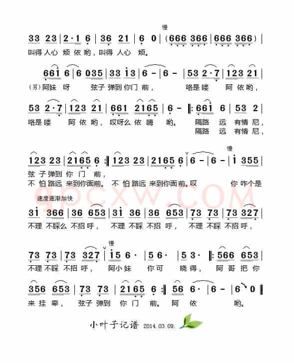 弦子弹到你门前