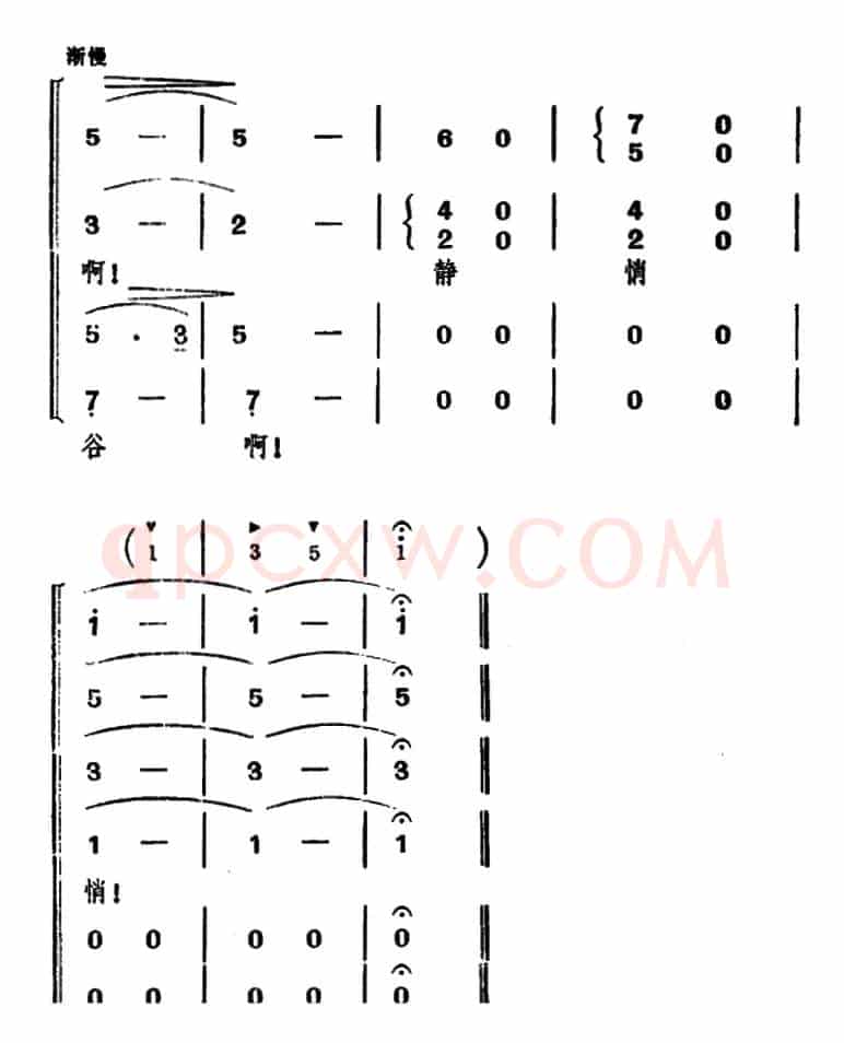 黎明的山谷静悄悄(女声小合唱)