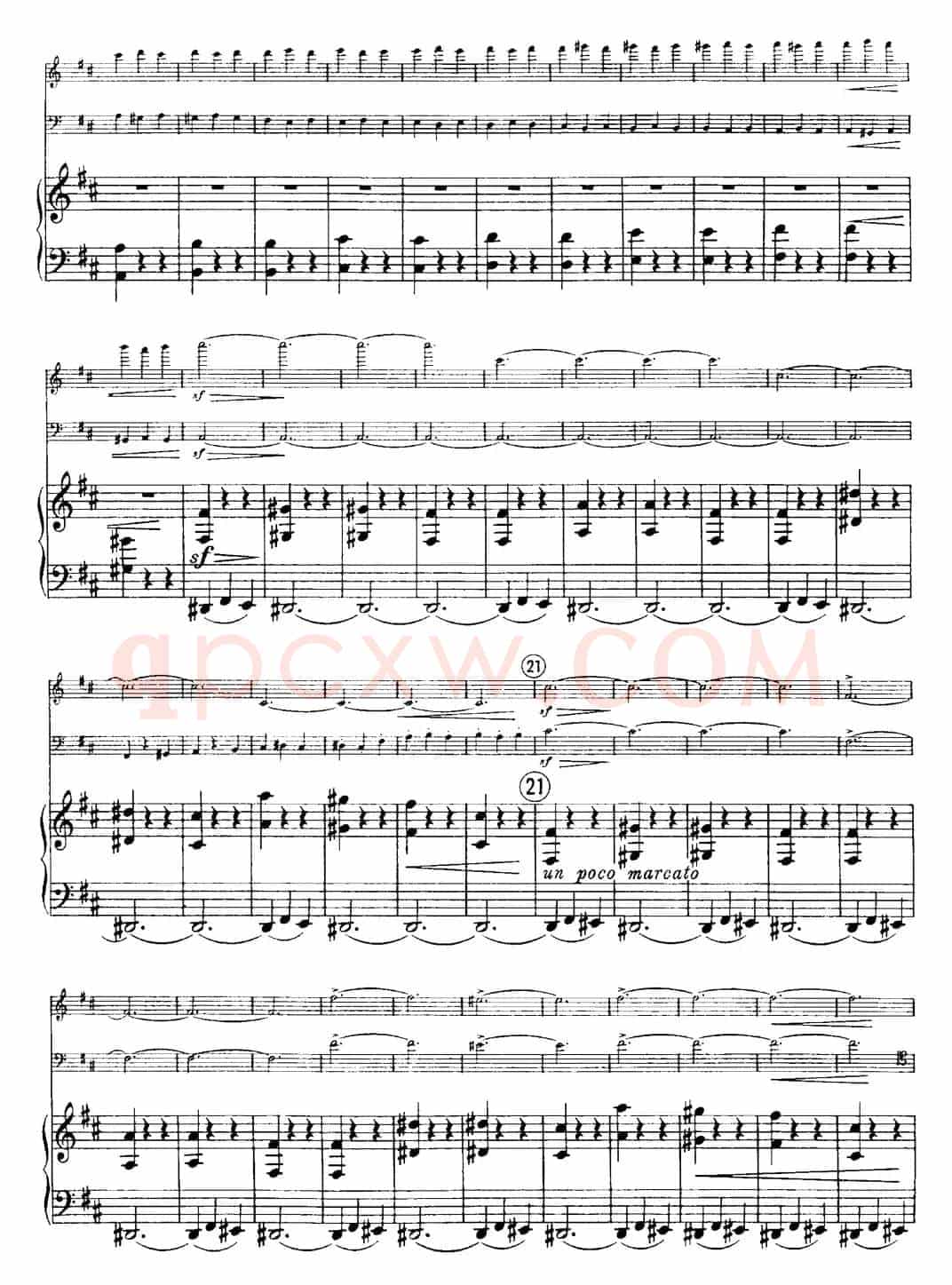 Franck《Piano Trio Op.1 No.1,F-sharp minor》(Ⅱ、小提琴+大提琴+钢琴伴奏)