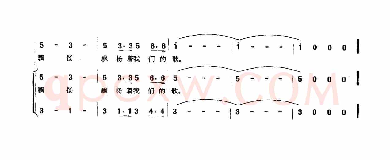 军旗上飘扬着我们的歌（男声独唱与合唱）
