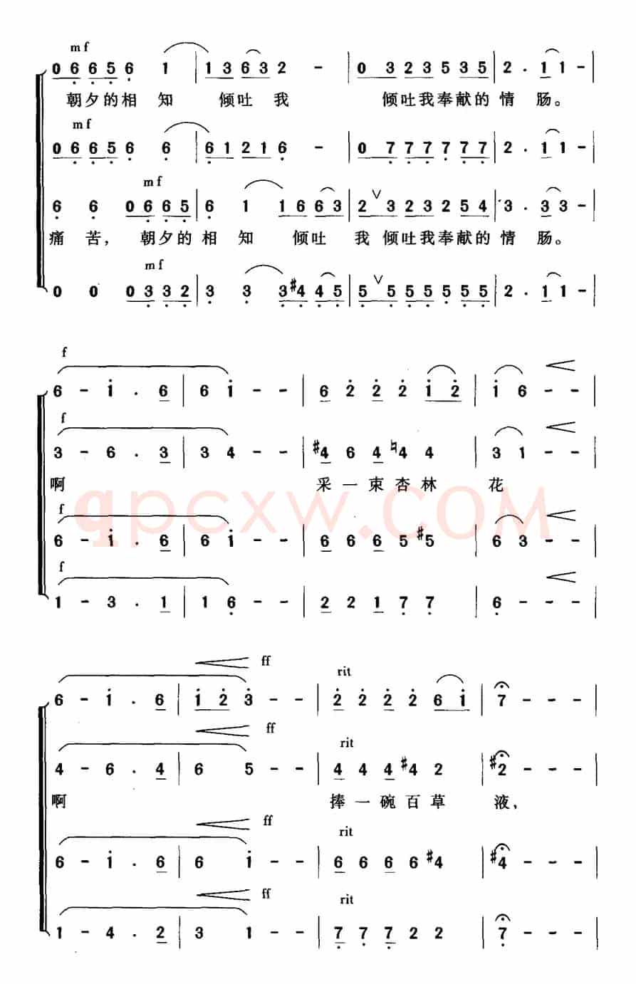 人间真情地久天长（无伴奏合唱）