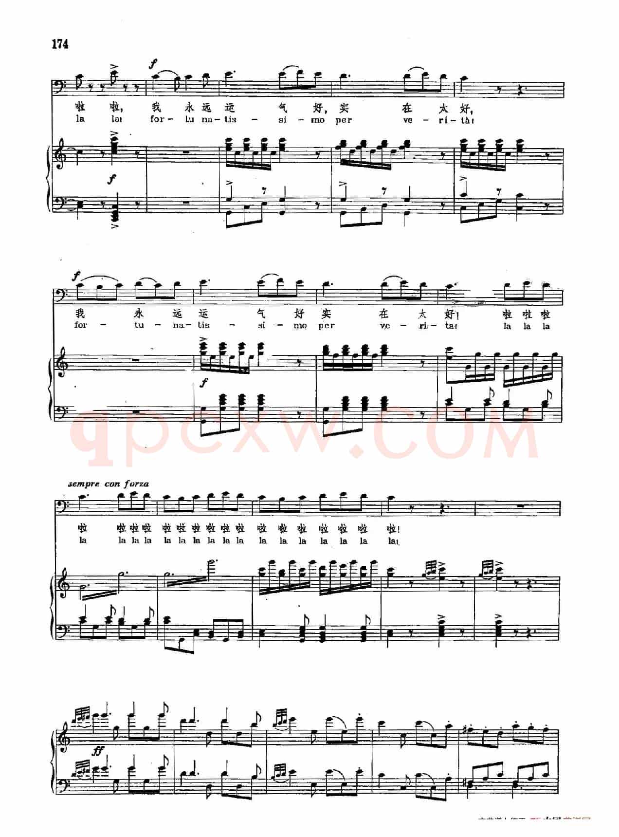 声乐教学曲库2-25[意]我来了，大家都让开（正谱） （选自歌剧《塞维利亚的理发师》）