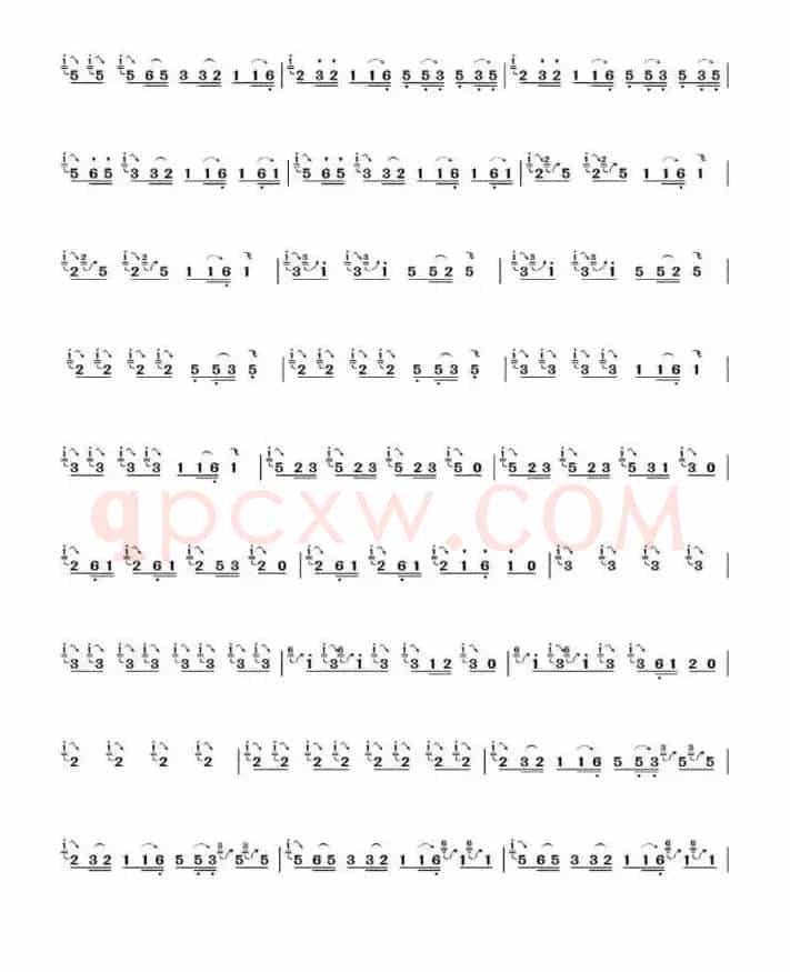 垛历滑吐飞练习（笛子）