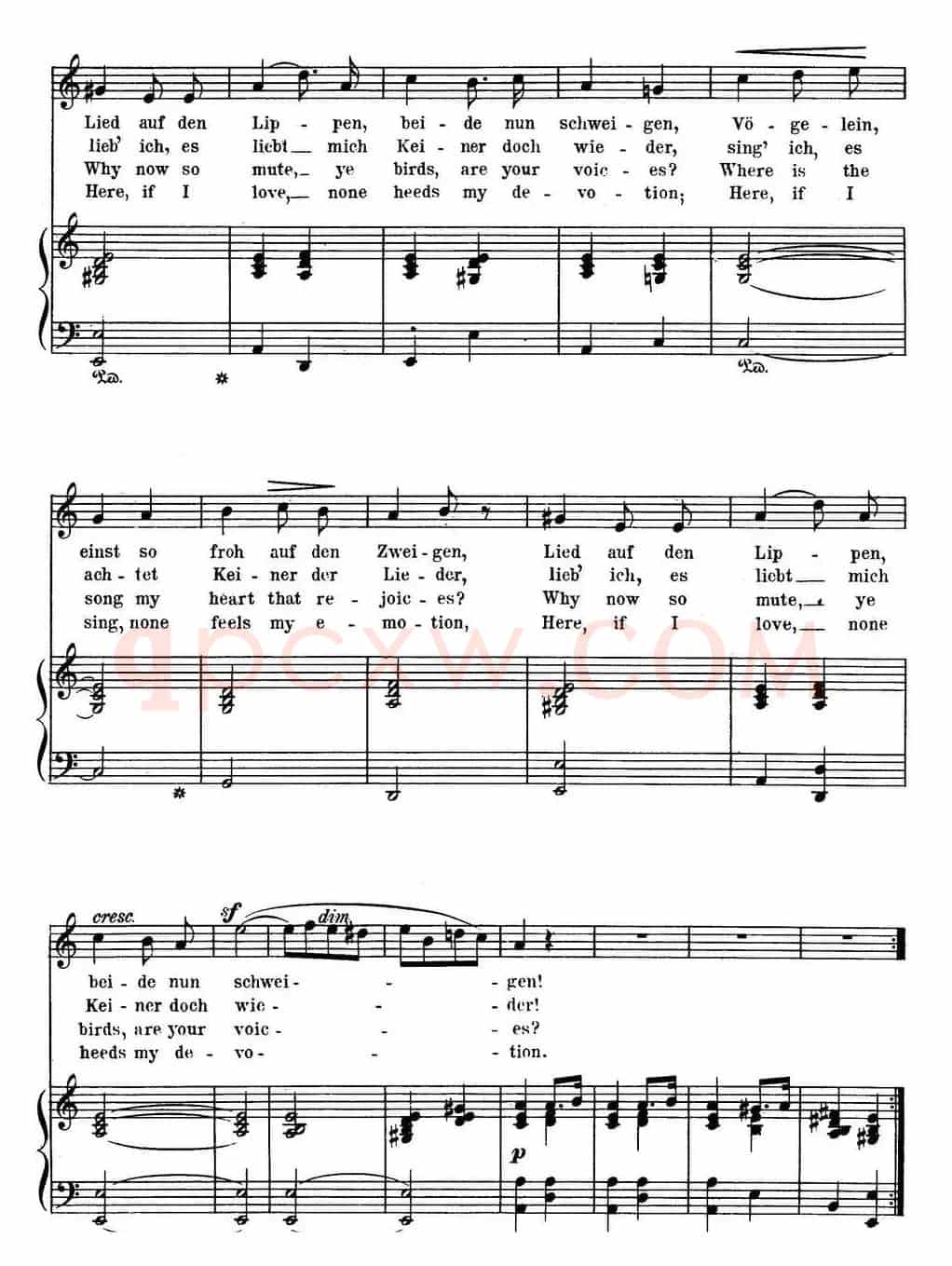 Chopin-17 Polish Songs Op.74,No.13(Melancholie. Melancholy.)(钢琴伴奏谱)