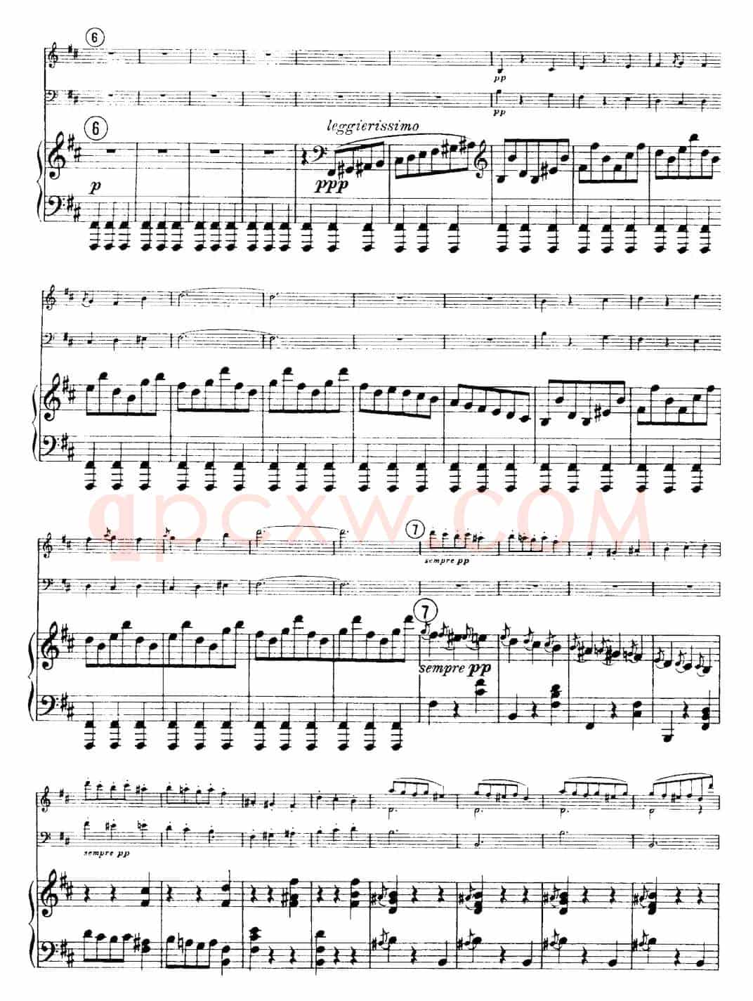 Franck《Piano Trio Op.1 No.1,F-sharp minor》(Ⅱ、小提琴+大提琴+钢琴伴奏)