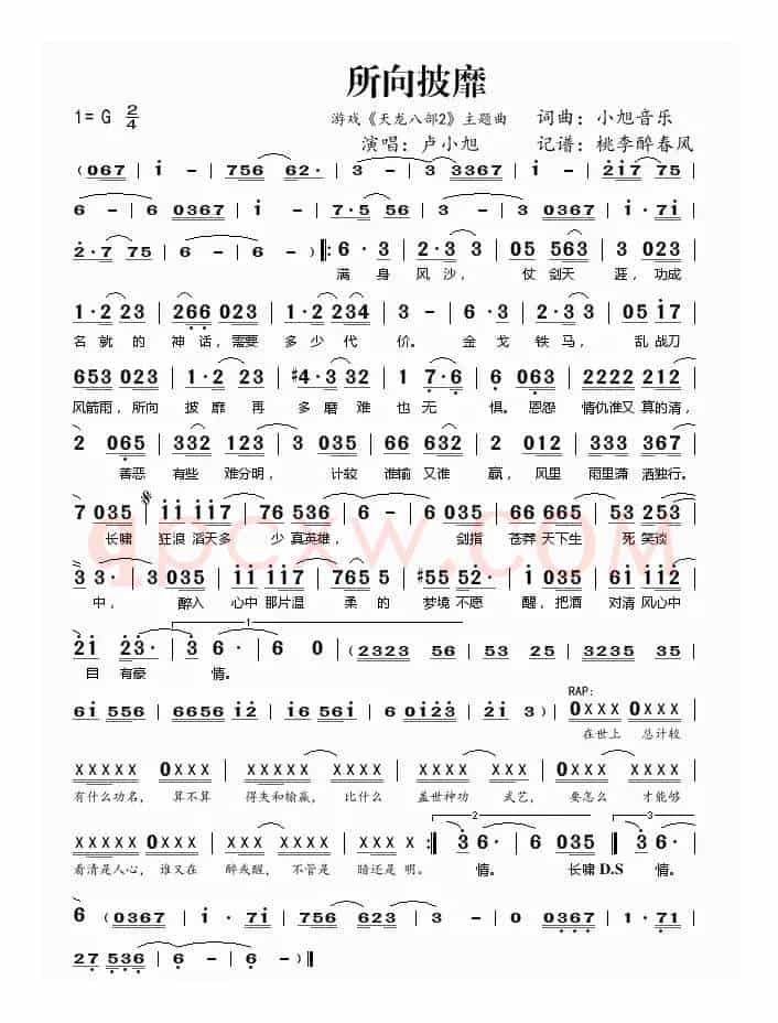 所向披靡（游戏《天龙八部2》主题曲）