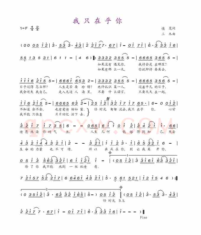 我只在乎你