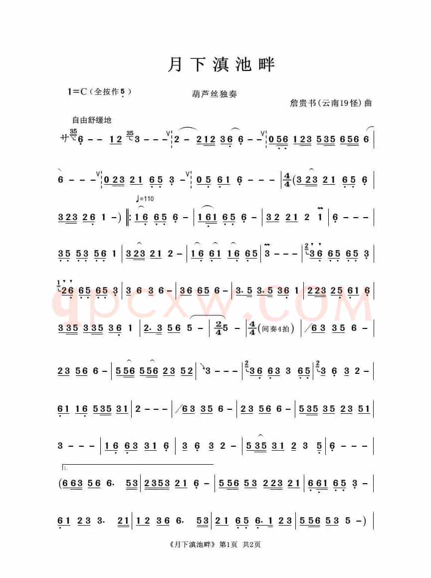 月下滇池畔（葫芦丝独奏）