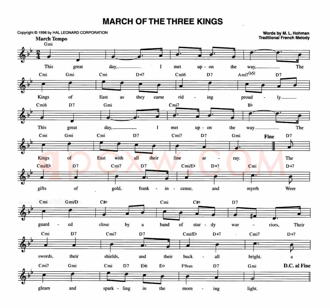 MARCH OF THE THREE KINGS