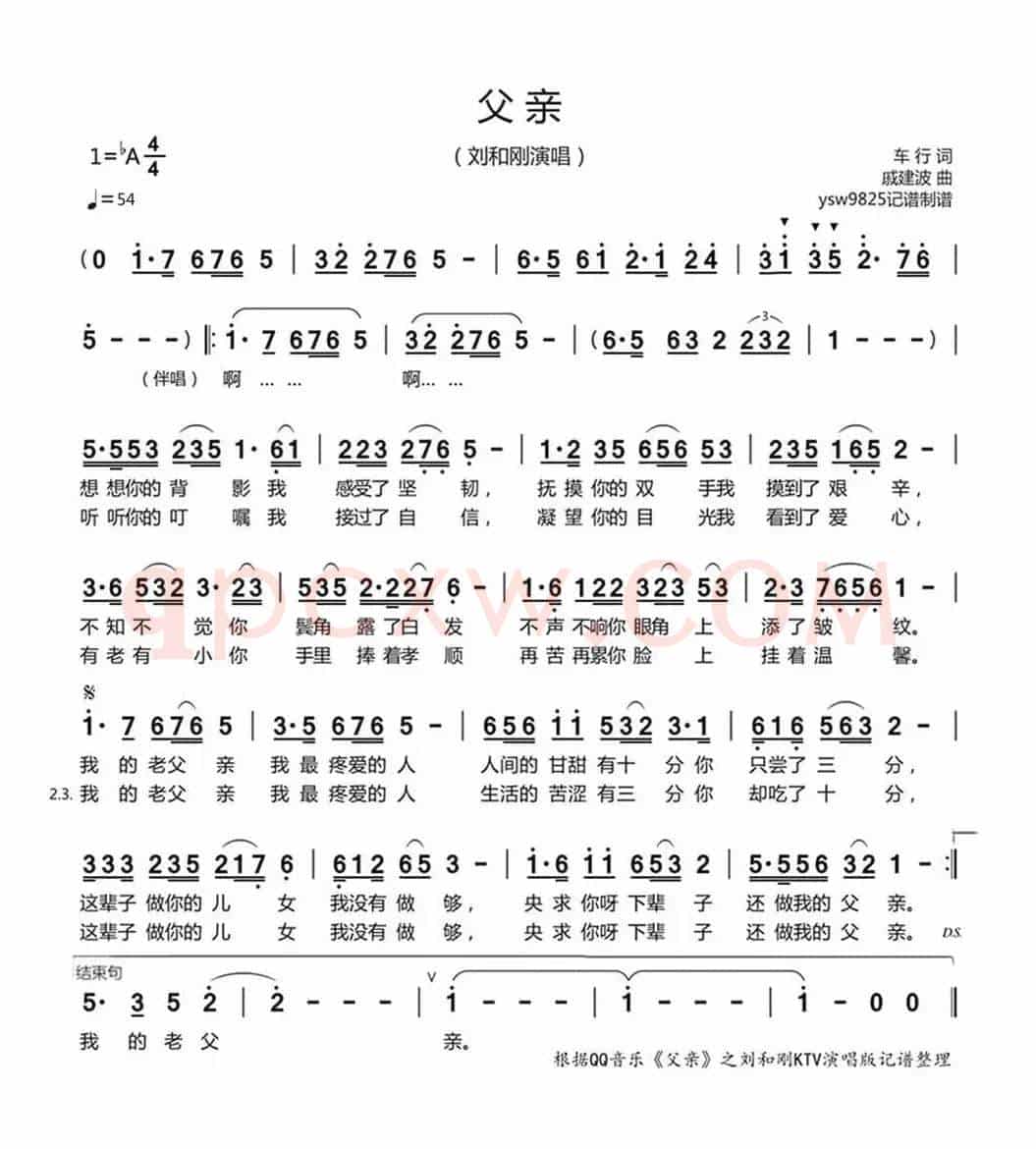 父    亲（刘和刚演唱）