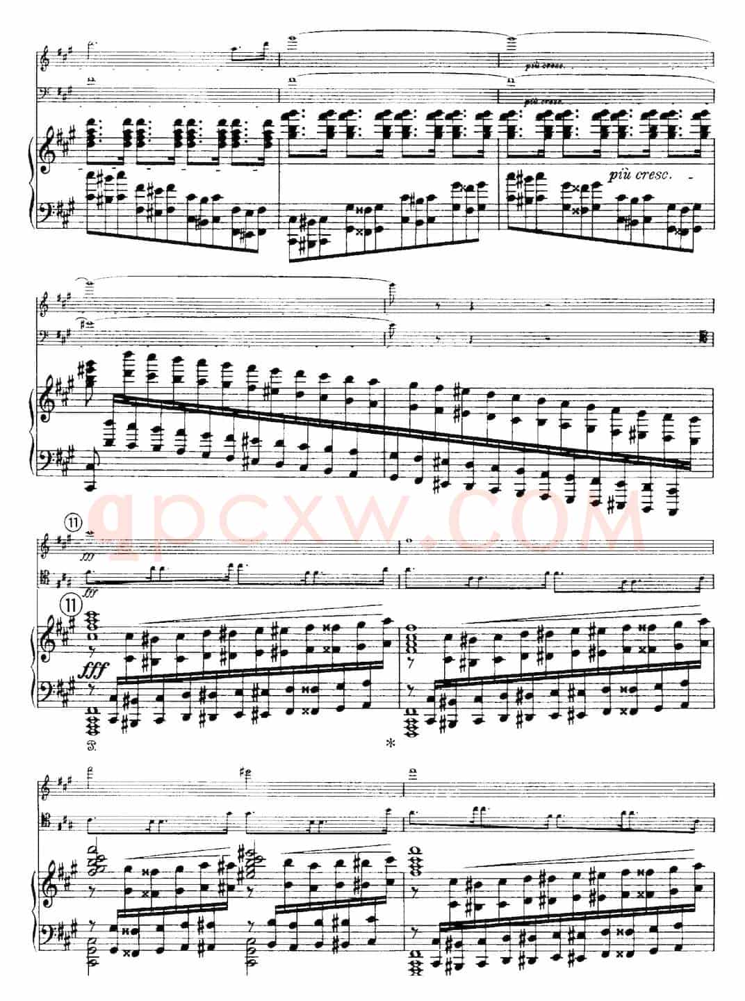 Franck《Piano Trio Op.1 No.1,F-sharp minor》(Ⅰ、小提琴+大提琴+钢琴伴奏)