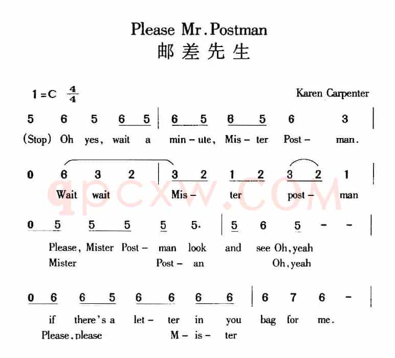 Please Mr.Postman 邮差先生