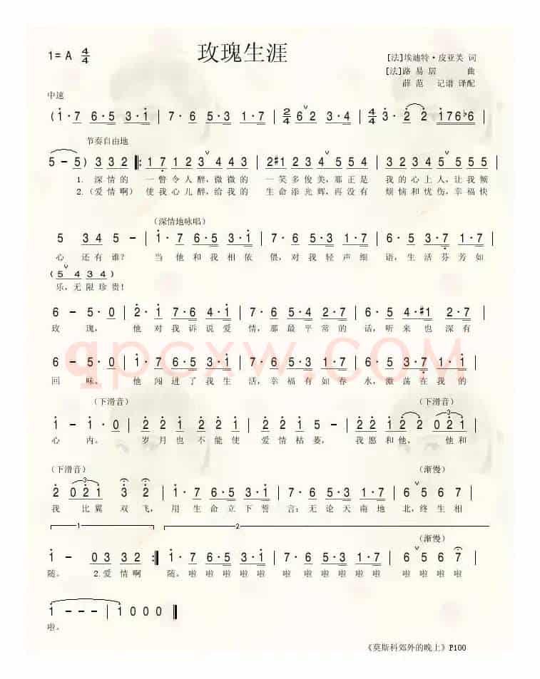 玫瑰生涯（法）