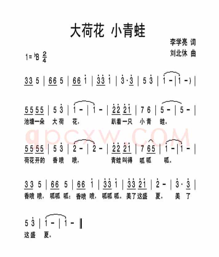 大荷花 小青蛙