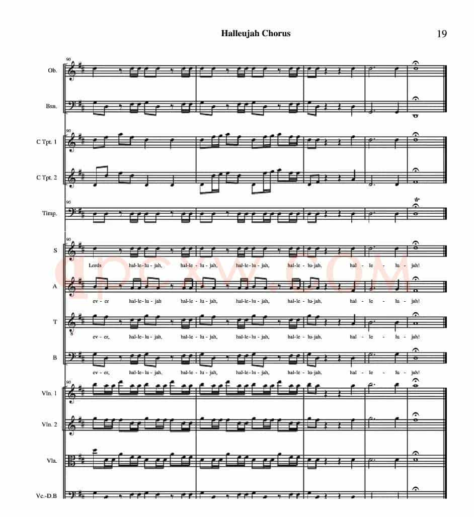哈利路亚总谱11-19（Halleujah Chorus）