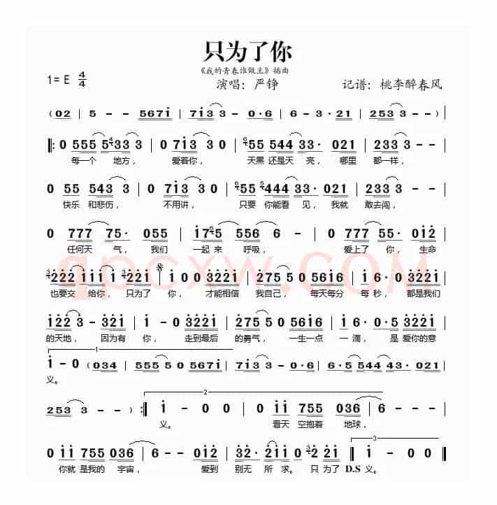 只为了你