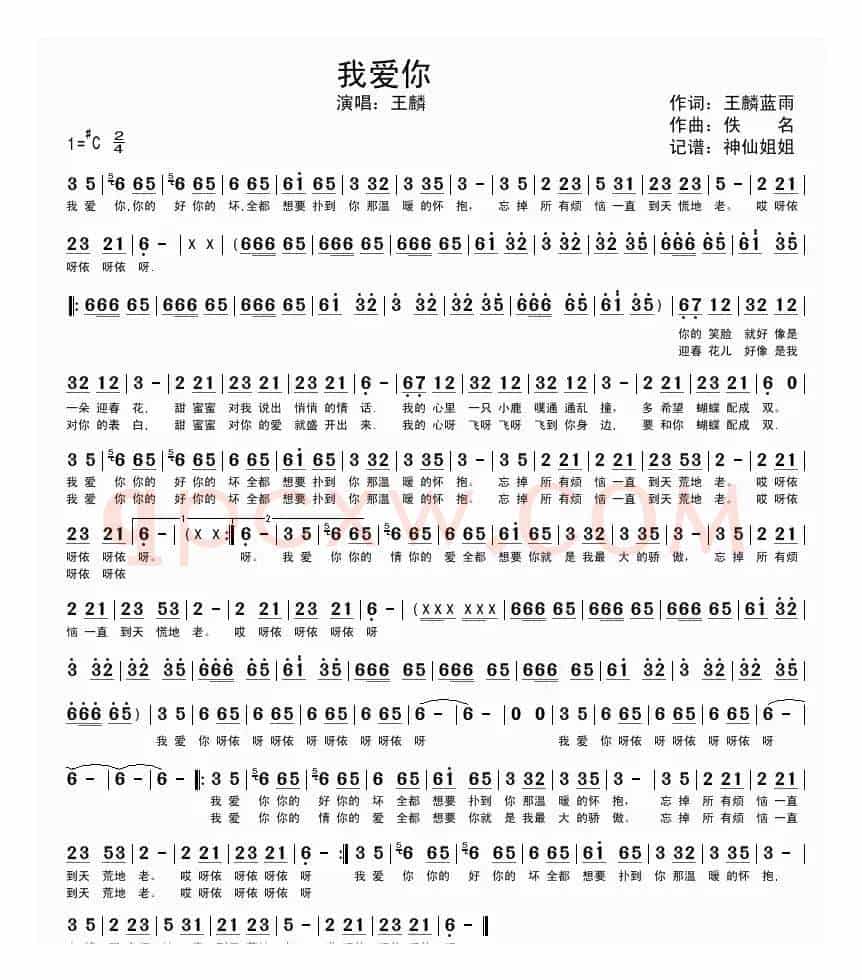 我爱你（王麟演唱版）