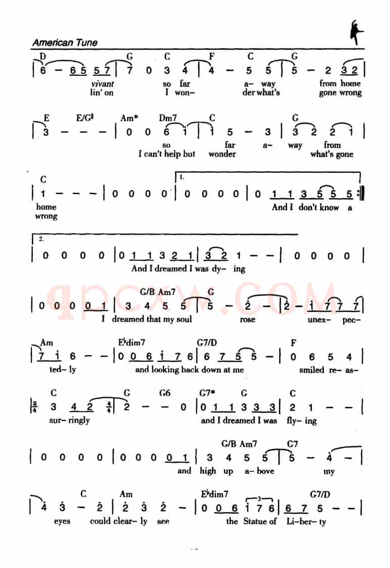 American Tune（美国曲调）