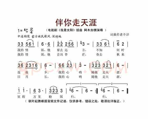 伴你走天涯（电视剧《我是太阳》插曲）