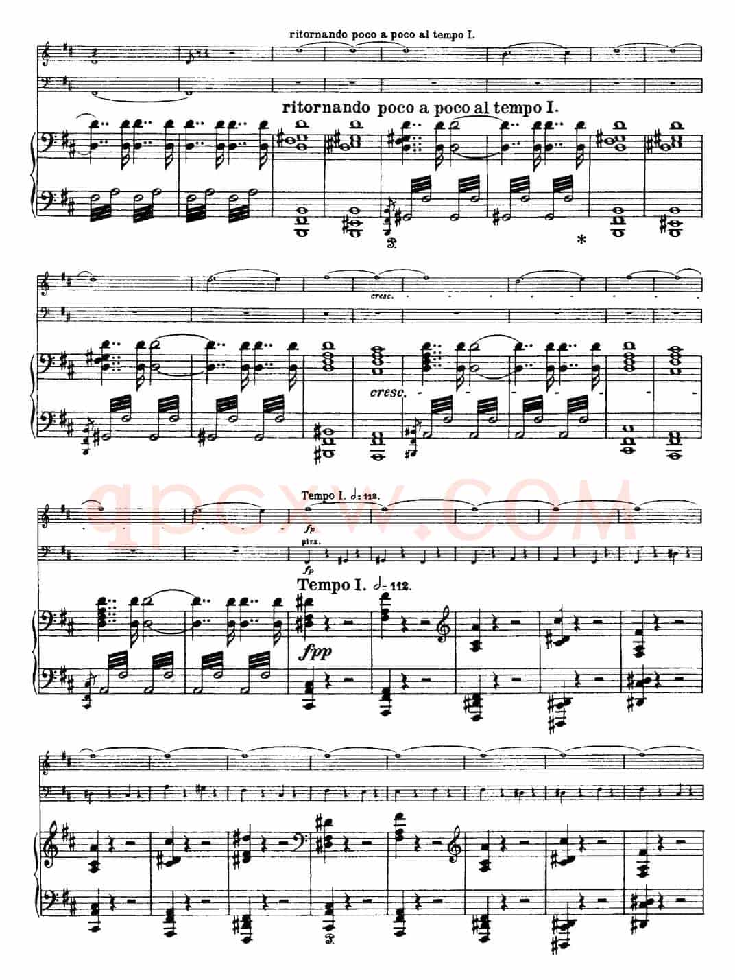 Franck《Piano Trio Op.1 No.1,F-sharp minor》(Ⅲ、小提琴+大提琴+钢琴伴奏)