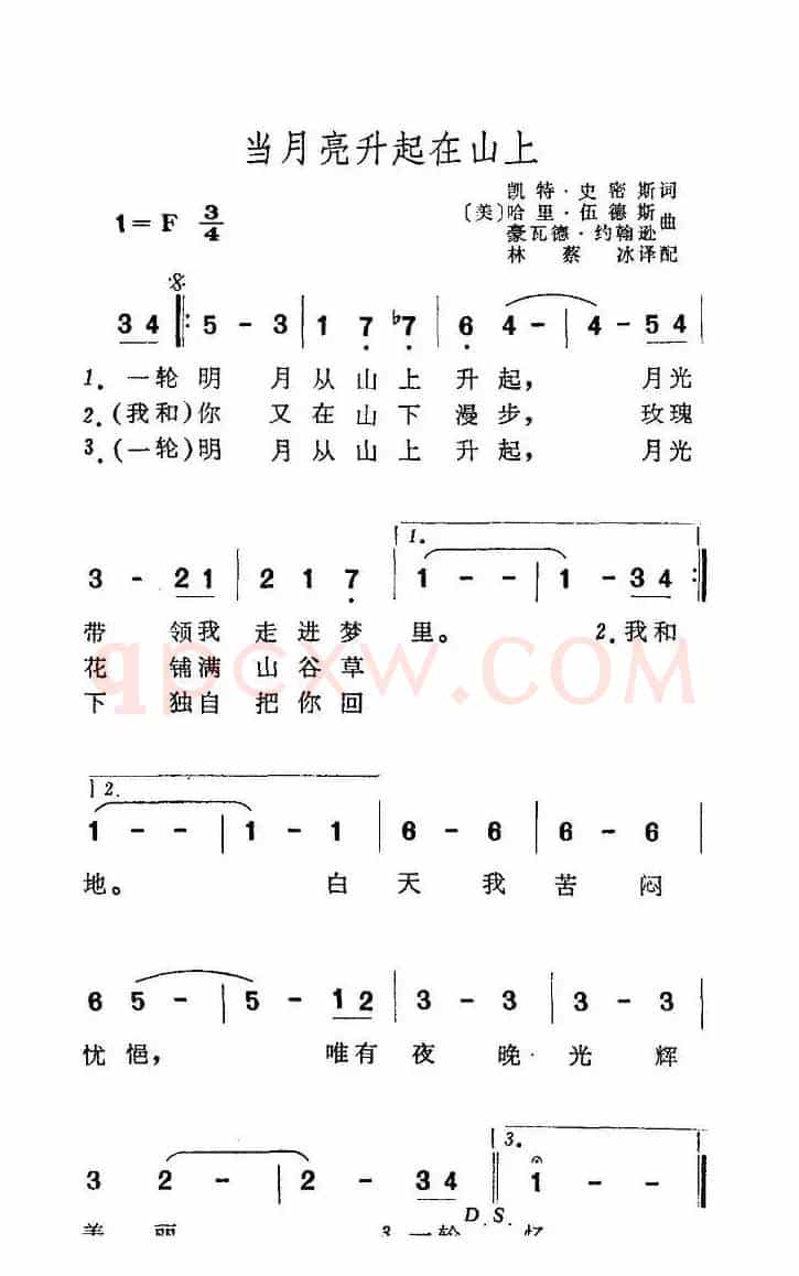 当月亮升起在山上（美）