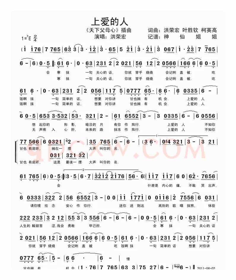 上爱的人（电视剧《天下父母心》插曲）
