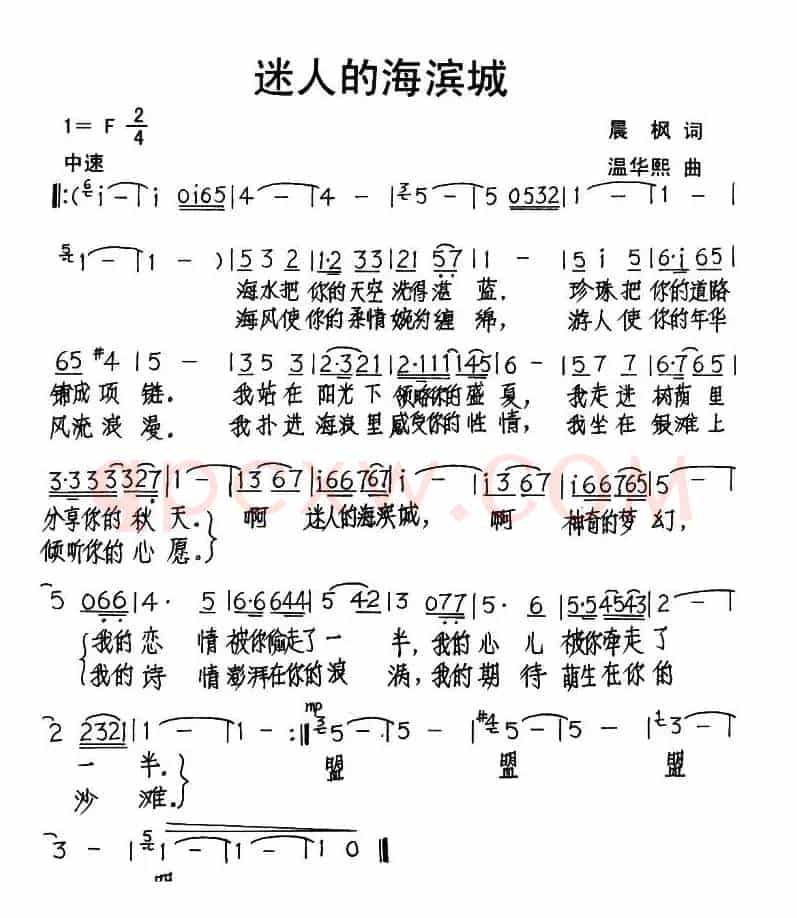 迷人的海滨城
