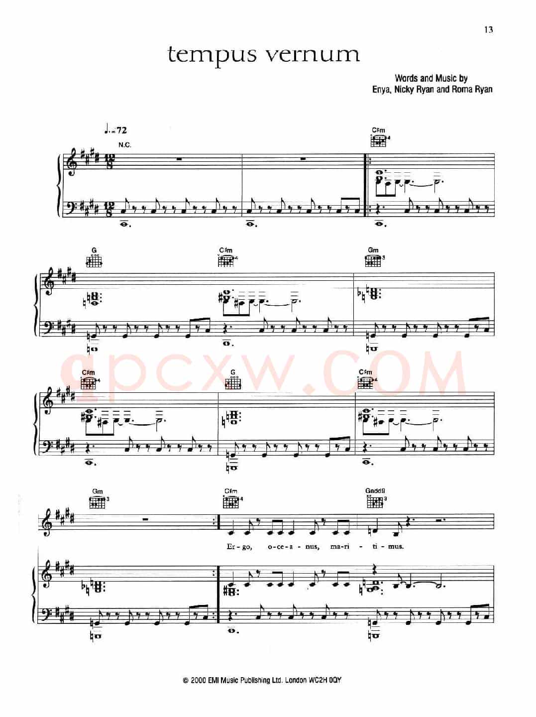 TEMPUS VERNUM (维也纳掠影)(正谱)