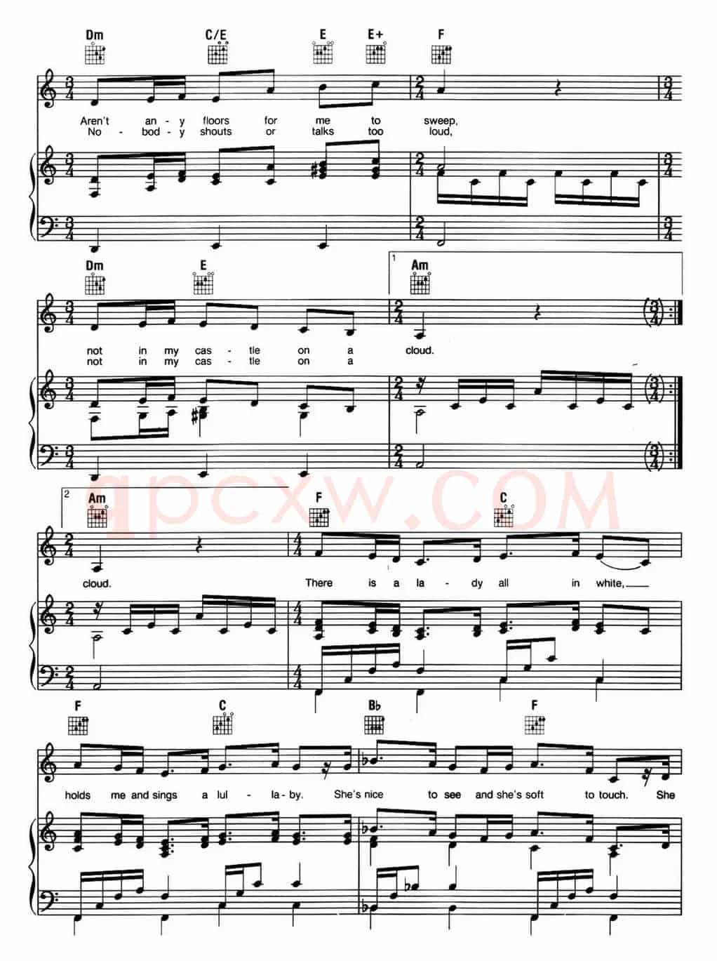 Castle on a Cloud (音乐剧《悲惨世界》(Les Miserables)选曲、正谱 )