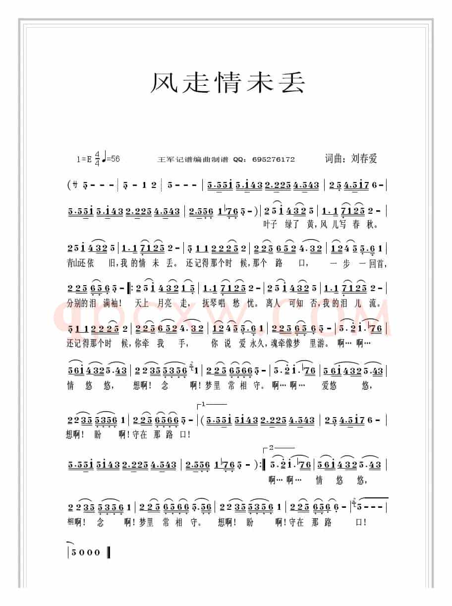 风走情未丢