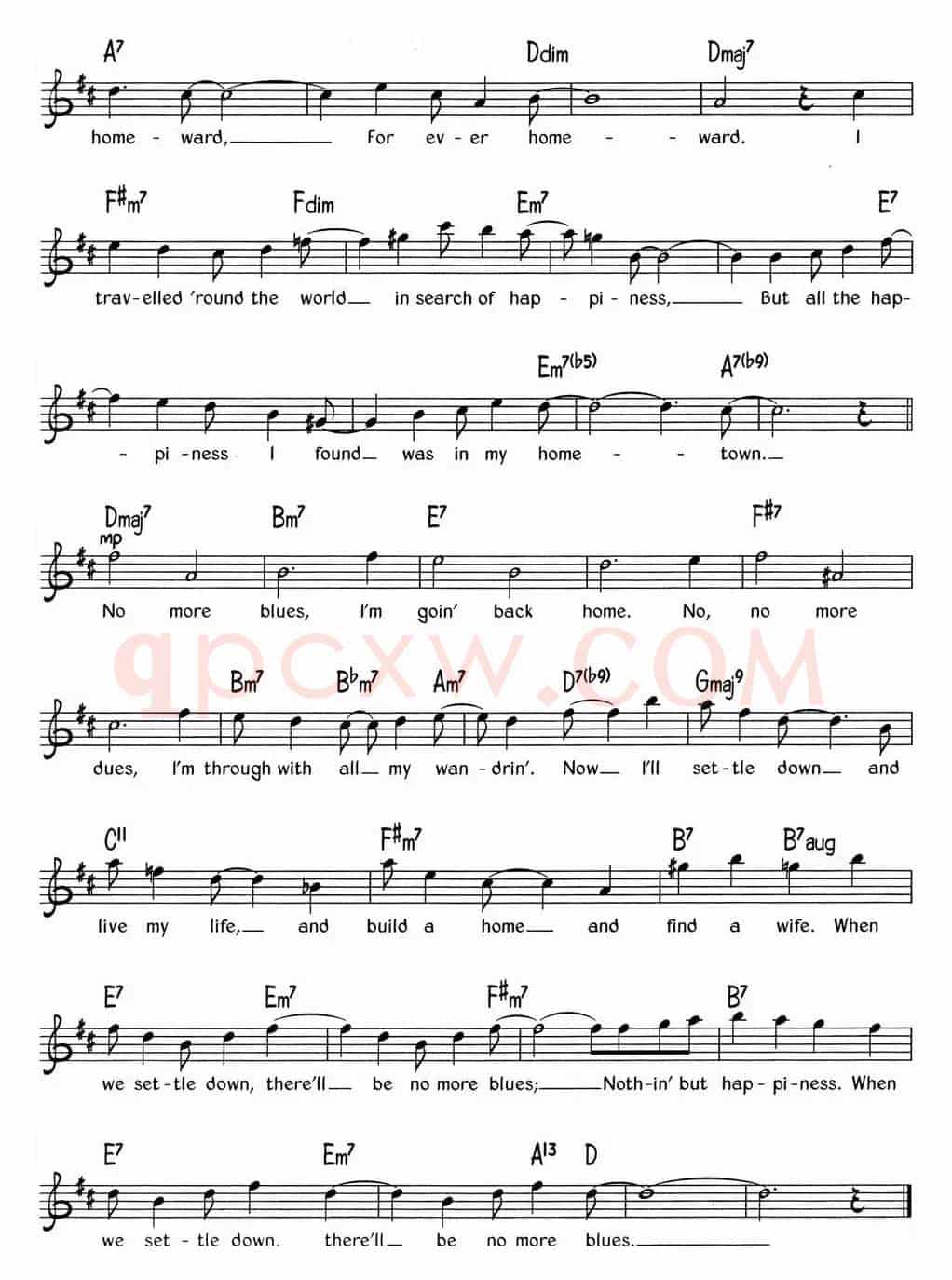 蓝调音乐：No More Blues（Chega De Saudade）