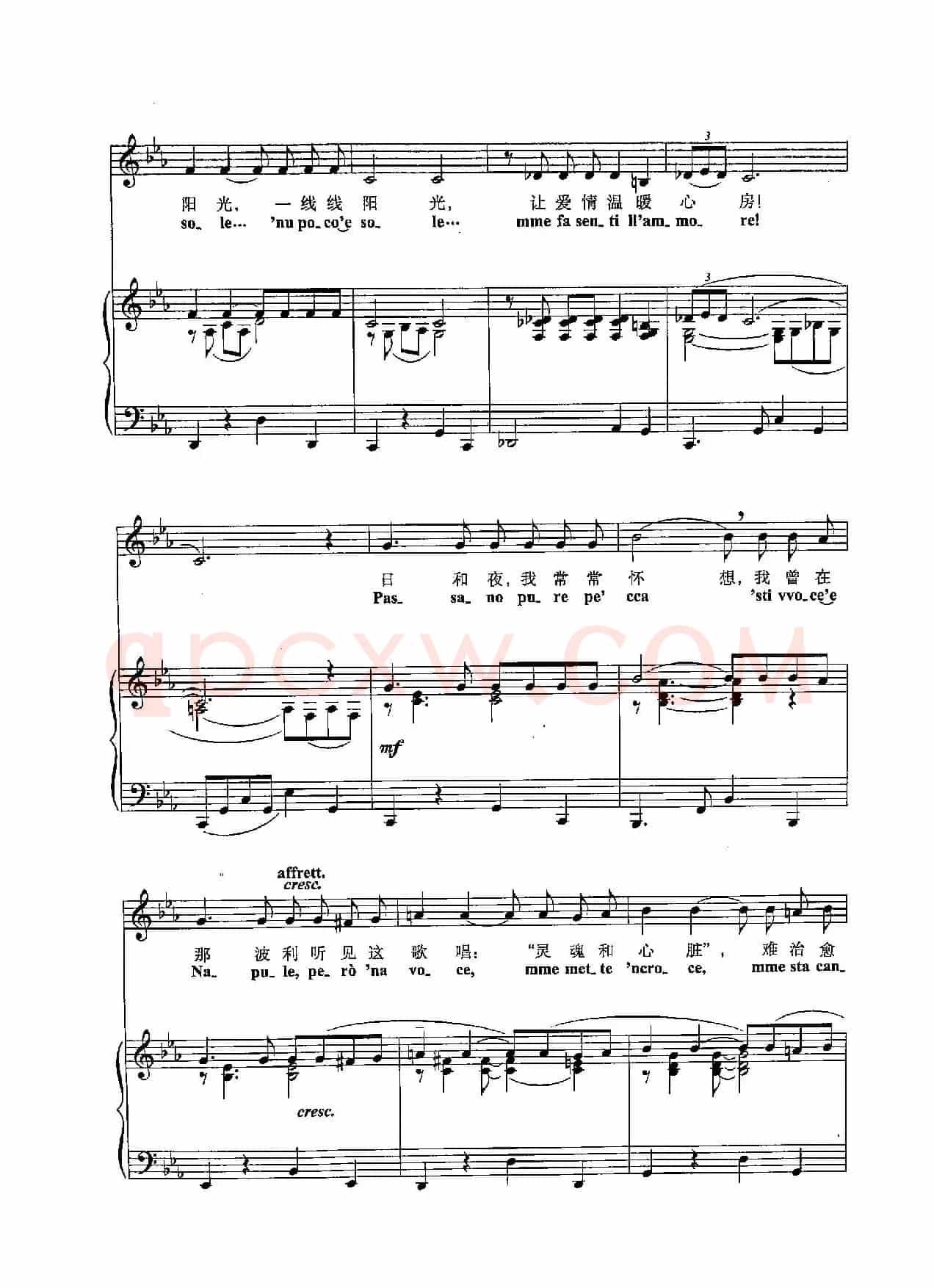 [意]46给我一线阳光（正谱）