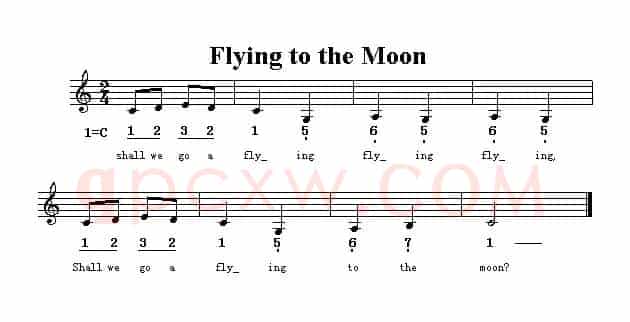 Flying To The Moon（飞向月亮）（英文儿歌）
