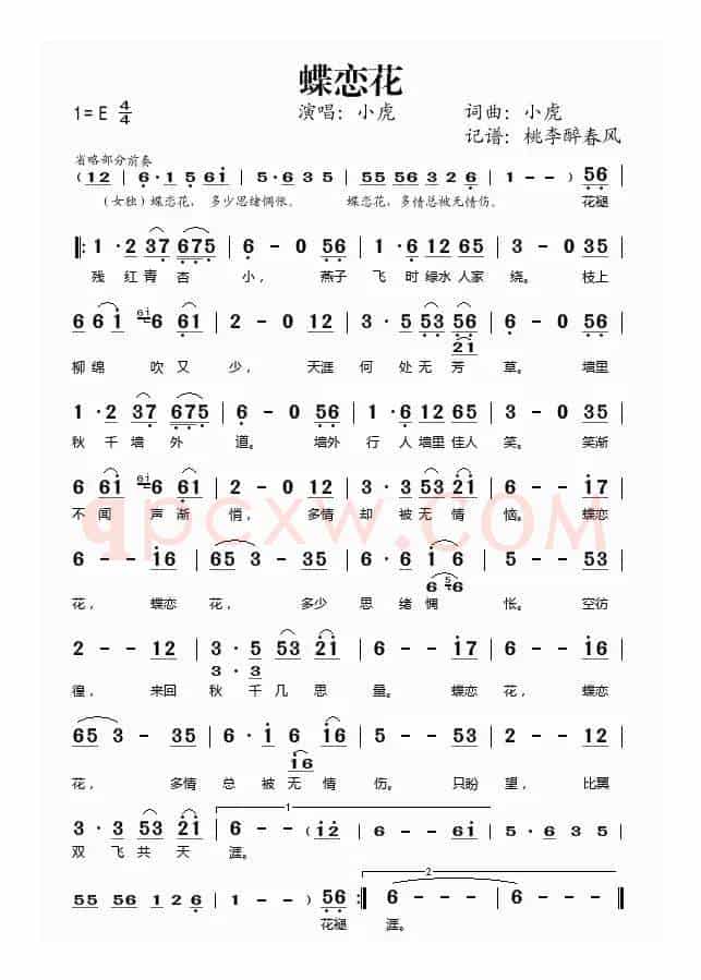 蝶恋花——小虎
