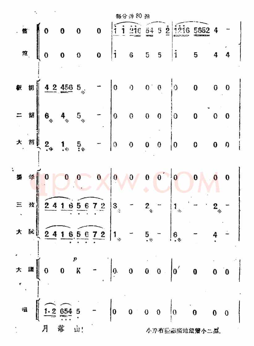 歌剧《小二黑结婚》第七曲 咱们的婚姻自作主（民乐合奏总谱）