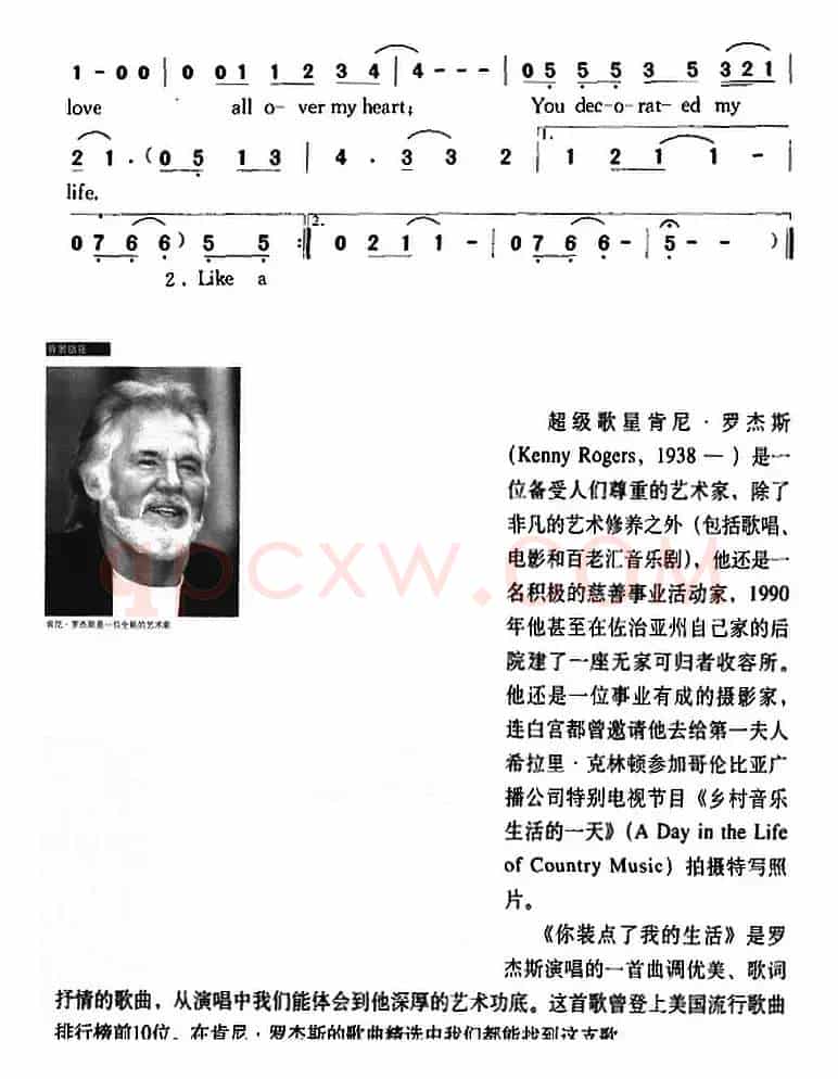你装点了我的生活 