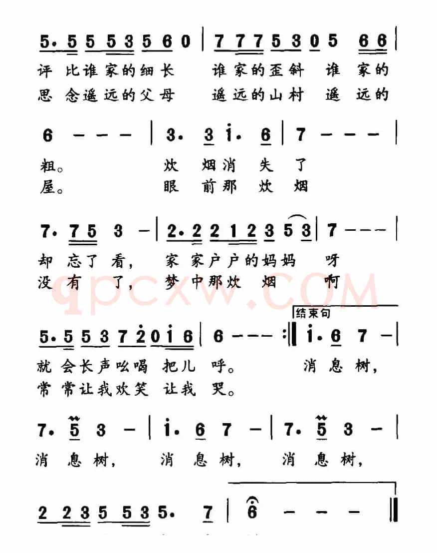 炊烟是妈妈的消息树